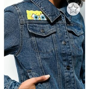 Members Only SpongeBob Reversible Denim Trucker Jacket